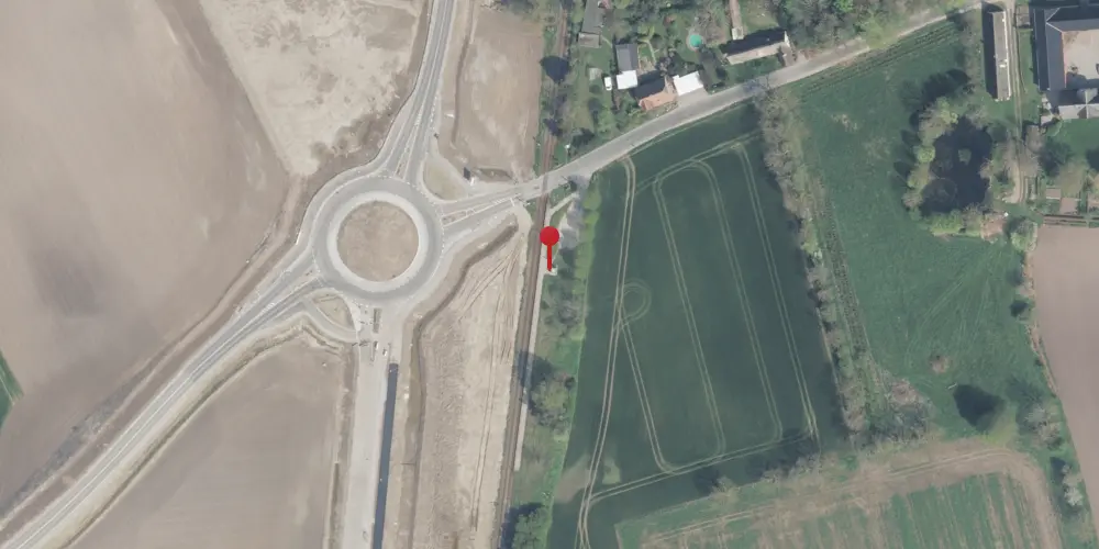 Historisk kort over Pårup Station [1896-1955]