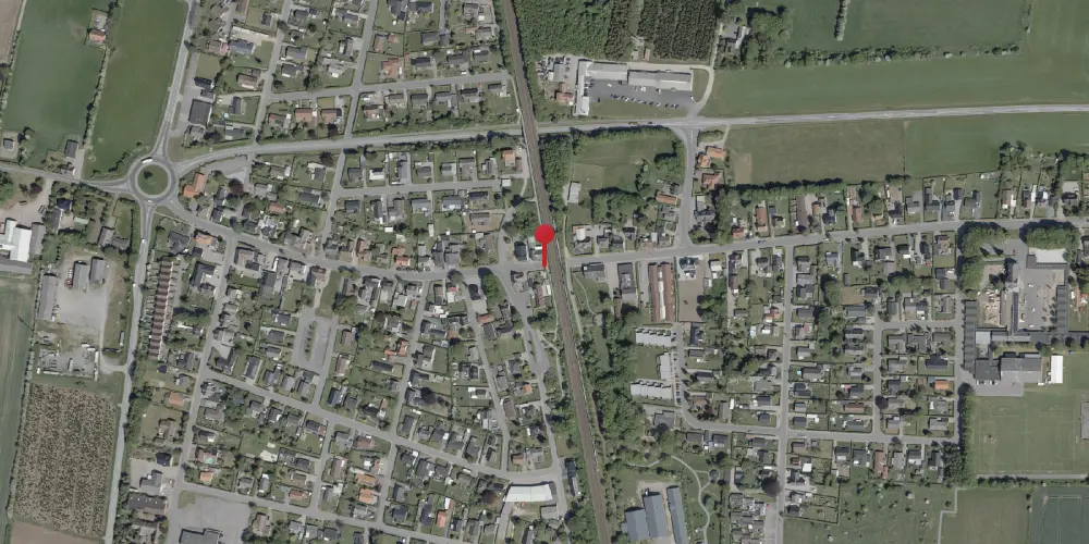 Historisk kort over Over-Jerstal Trinbræt [1864-1904]