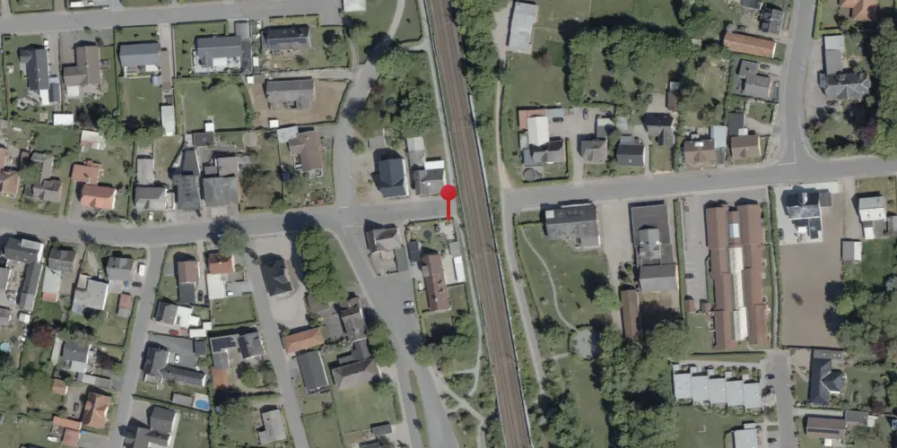 Historisk kort over Over-Jerstal Trinbræt [1864-1904]