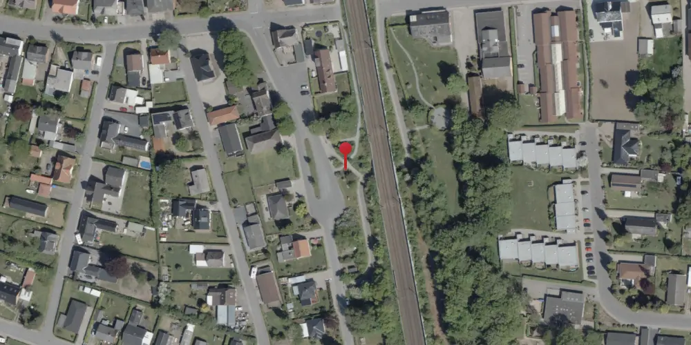 Historisk kort over Over-Jerstal Station [1904-1973]