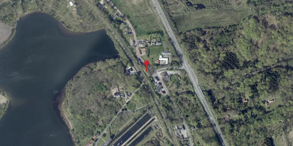 Historisk kort over Rindsholm Teknisk Station