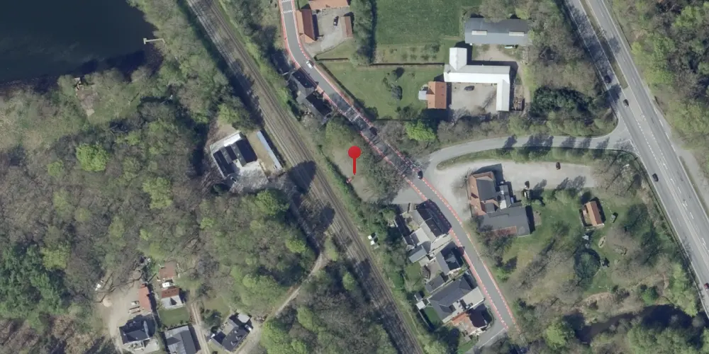 Historisk kort over Rindsholm Teknisk Station