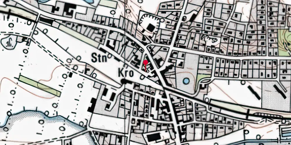 Historisk kort over Rødkærsbro Station [1863-1912]