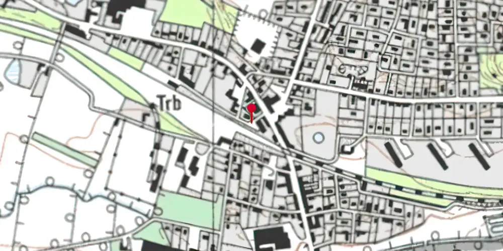 Historisk kort over Rødkærsbro Station [1863-1912]