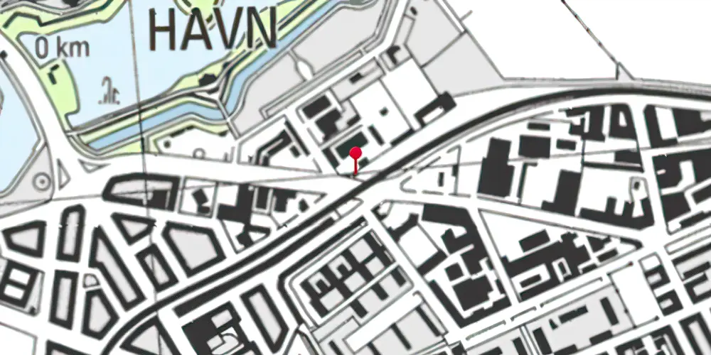 Historisk kort over Amagerbro Godsstation