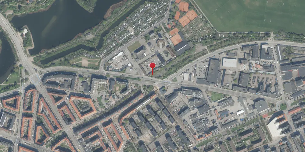 Historisk kort over Amagerbro Godsstation