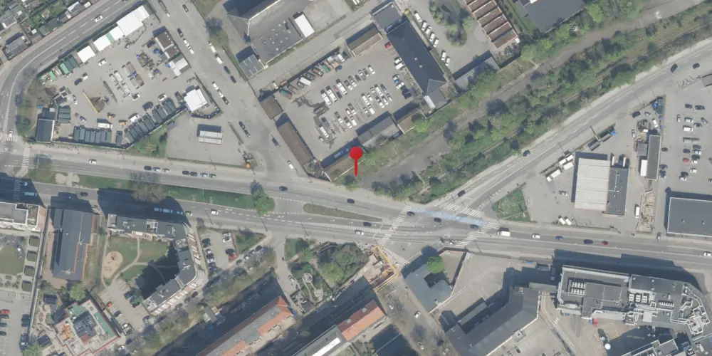 Historisk kort over Amagerbro Godsstation