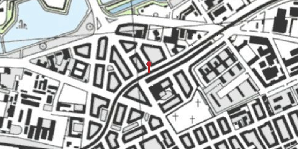 Historisk kort over Amagerbro Trinbræt Historisk kort over Amagerbro Trinbræt