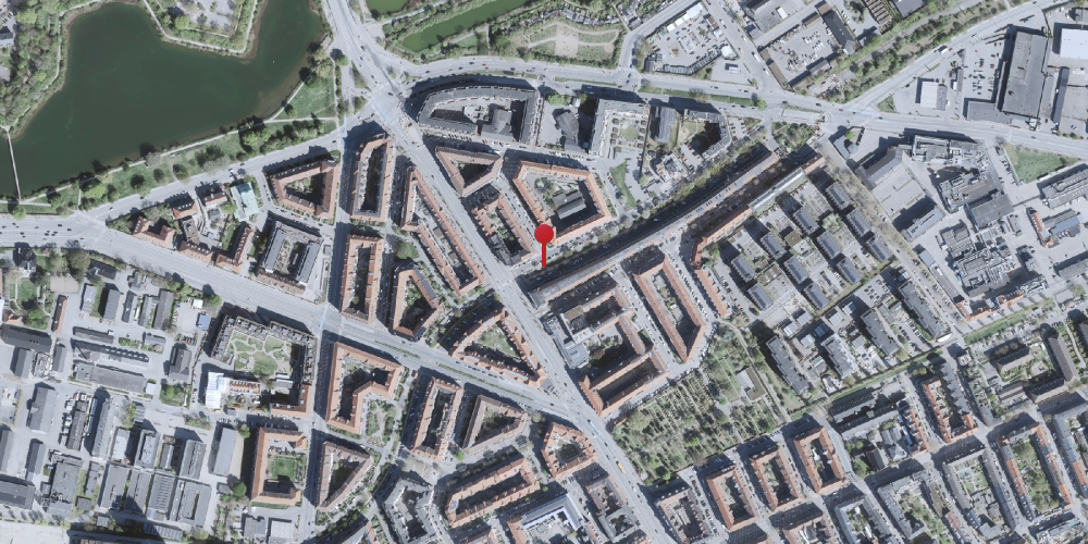 Historisk kort over Amagerbro Trinbræt Historisk kort over Amagerbro Trinbræt