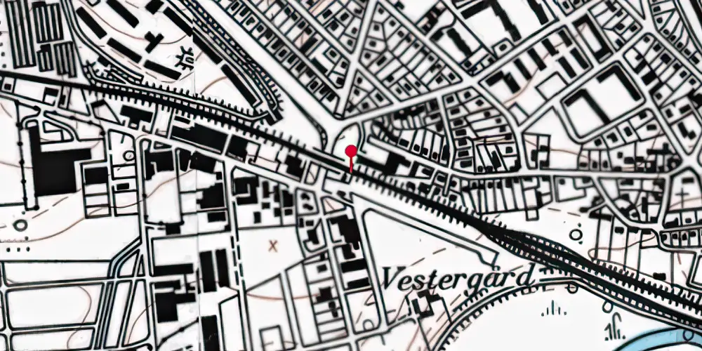 Historisk kort over Aaby Trinbræt