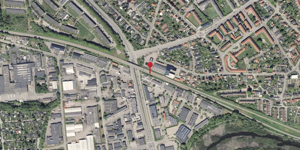 Historisk kort over Aaby Trinbræt