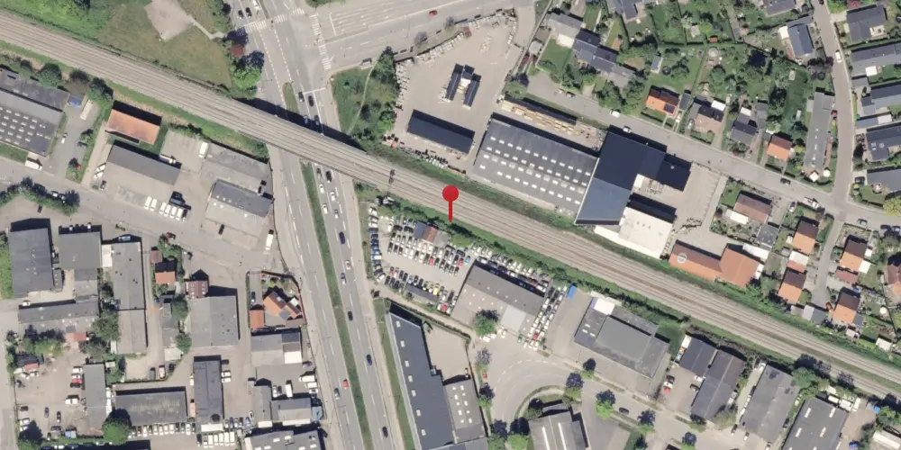 Historisk kort over Aaby Trinbræt