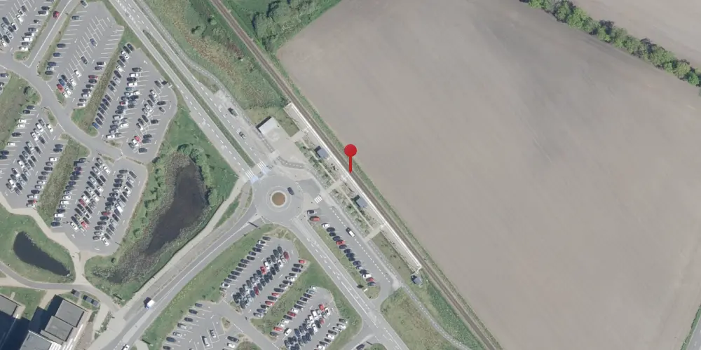 Historisk kort over Gødstrup Trinbræt