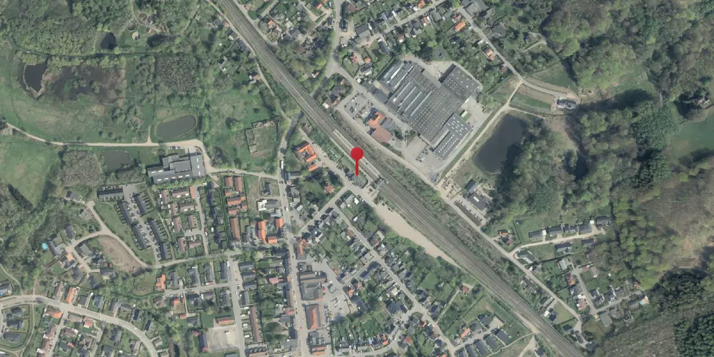 Historisk kort over Tommerup Station