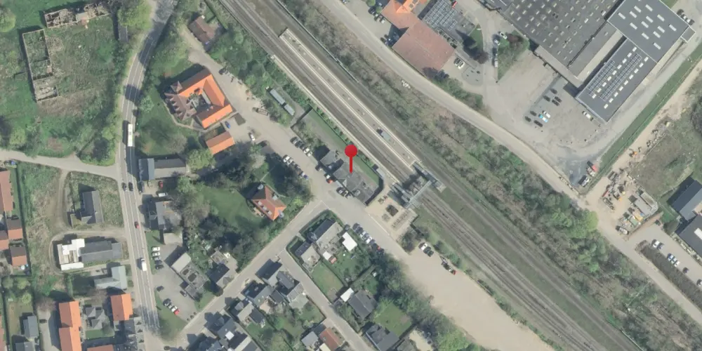 Historisk kort over Tommerup Station