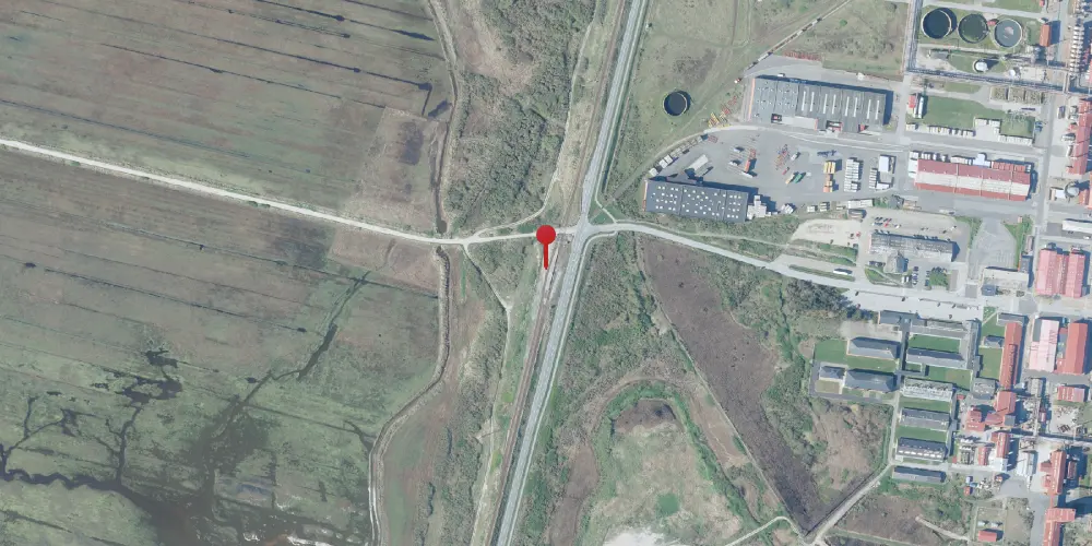 Historisk kort over Rønland Station [1955-1973]