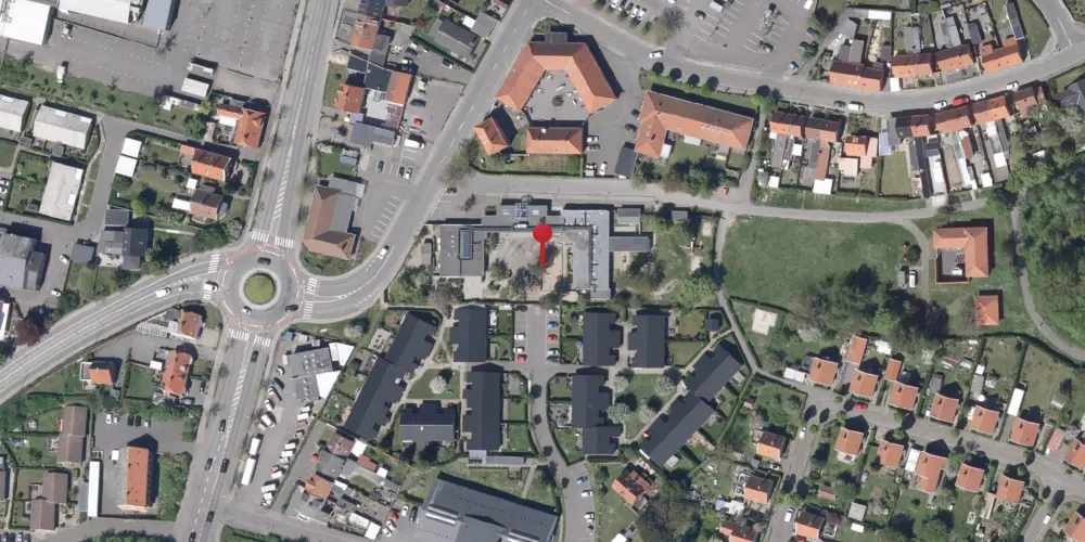 Historisk kort over Rønne Nord Station [1913-1955]