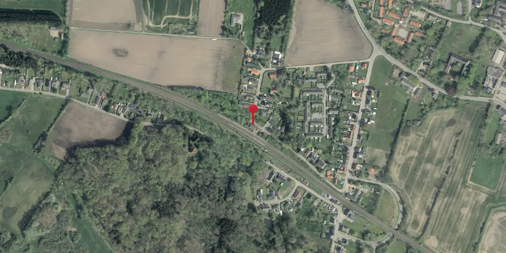 Historisk kort over Skalbjerg Station [1908-1960]