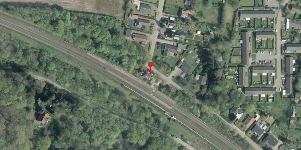 Historisk kort over Skalbjerg Station [1908-1960]