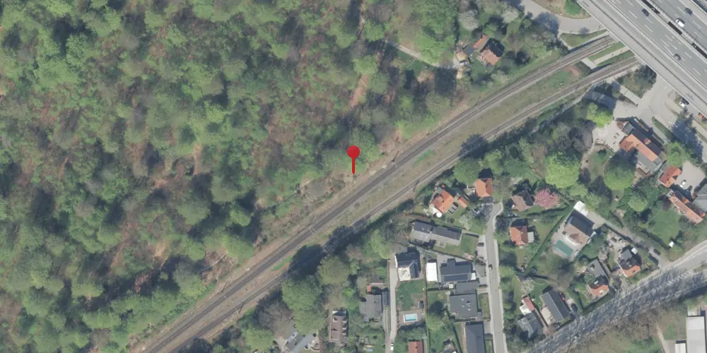 Historisk kort over Skovbrynet Trinbræt [1964-1977]