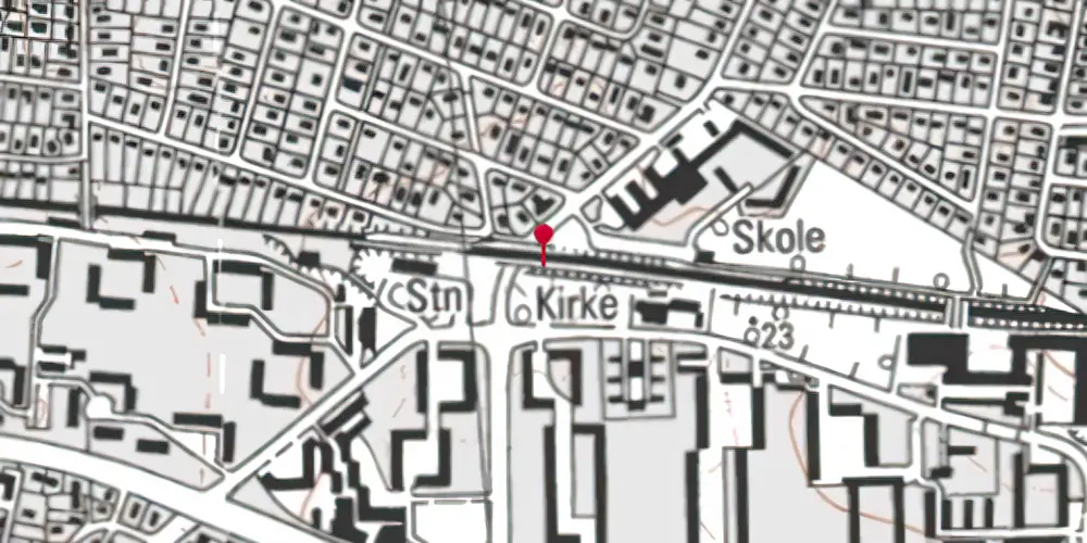 Historisk kort over Skovlunde Billetsalgssted [1905-1940]