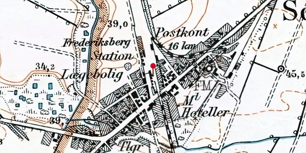 Historisk kort over Sommersted Trinbræt