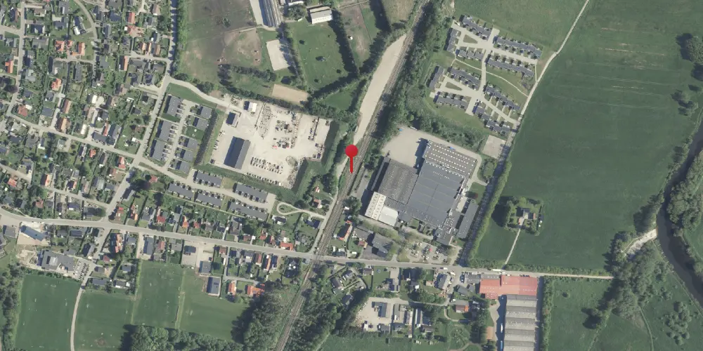 Historisk kort over Stevnstrup Teknisk Station Historisk kort over Stevnstrup Teknisk Station