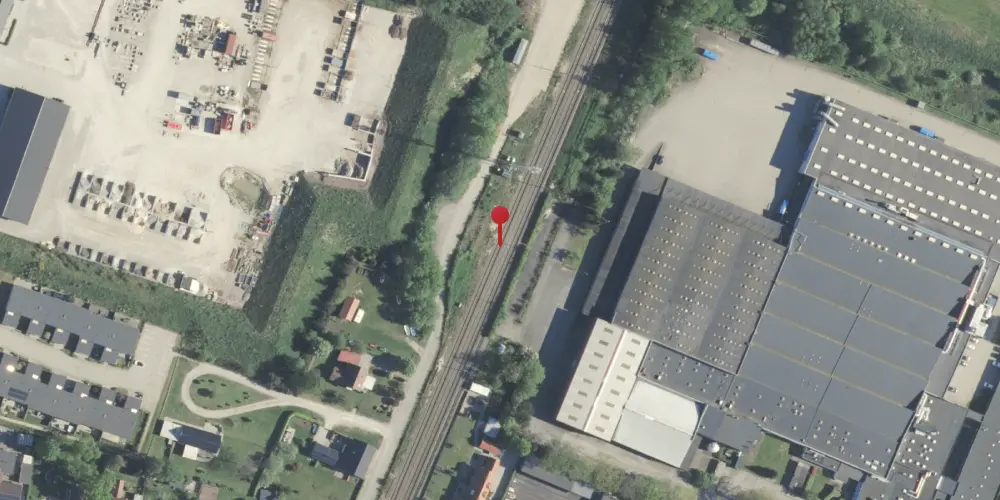 Historisk kort over Stevnstrup Teknisk Station Historisk kort over Stevnstrup Teknisk Station