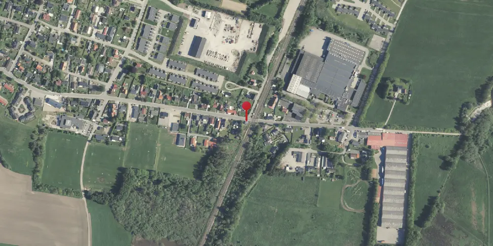 Historisk kort over Stevnstrup Billetsalgssted [1876-1900]