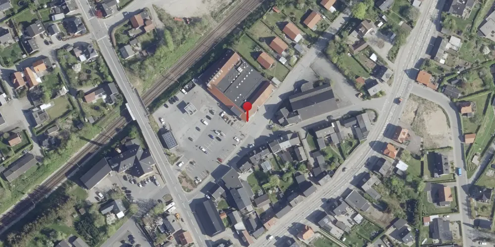 Historisk kort over Stilling Billetsalgssted med Sidespor [1889-1924]