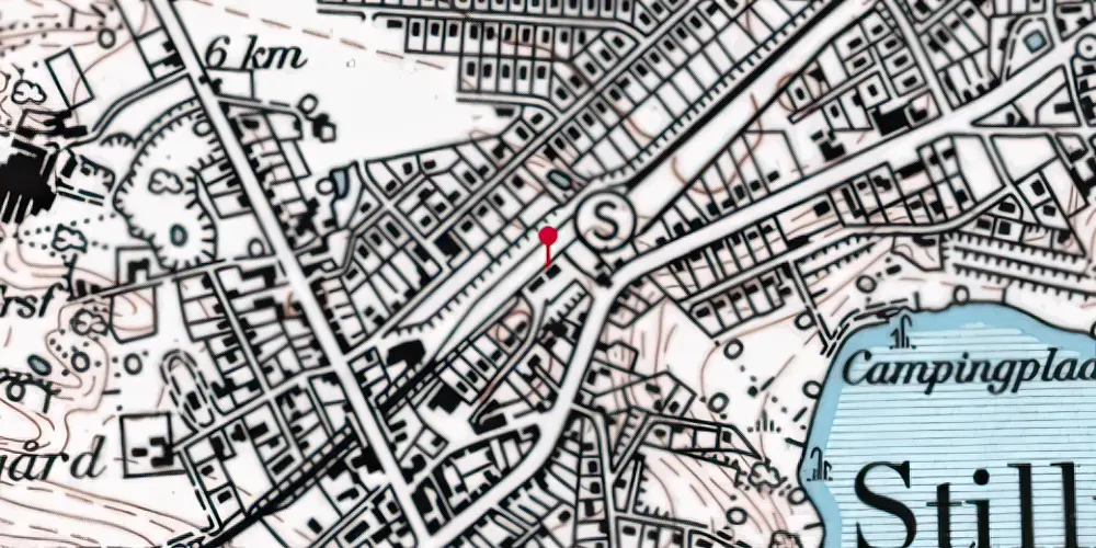 Historisk kort over Stilling Trinbræt [1974-1979]