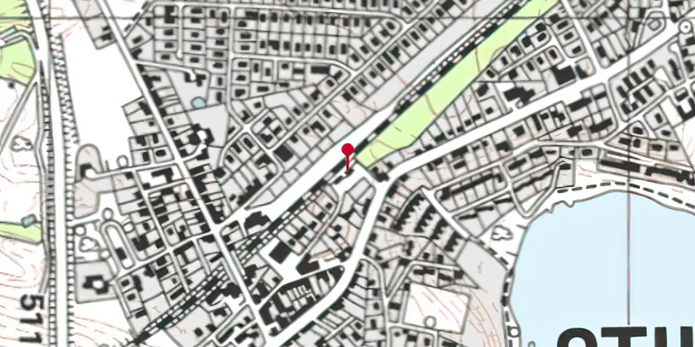 Historisk kort over Stilling Trinbræt [1974-1979]