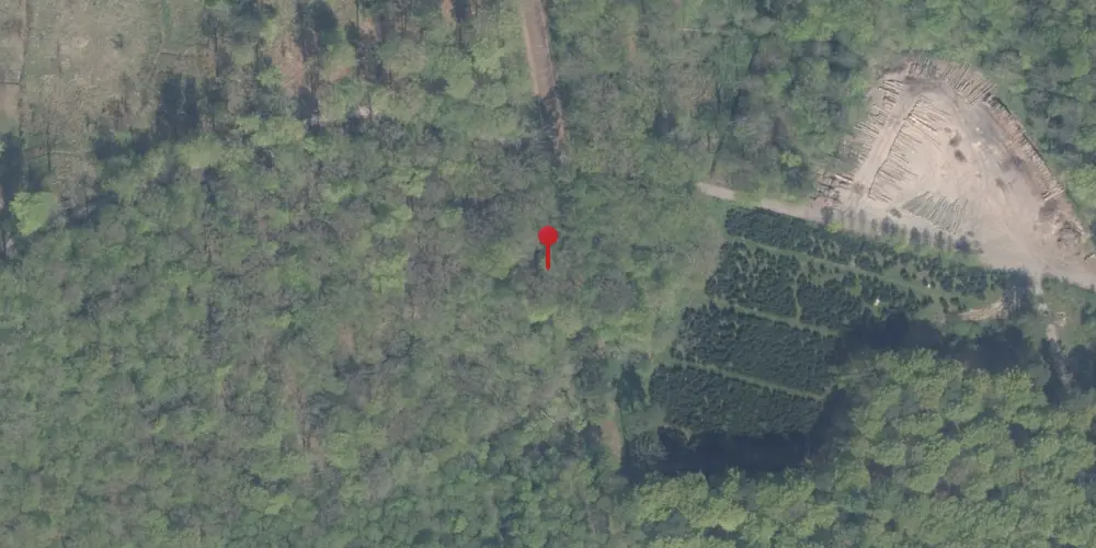 Historisk kort over Merretskov Trinbræt