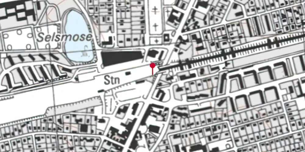 Historisk kort over Taastrup Holdeplads [1847-1918]