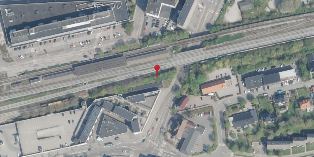 Historisk kort over Taastrup Holdeplads [1847-1918]