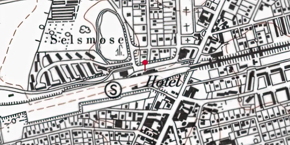 Historisk kort over Tåstrup Station [1918-1978]