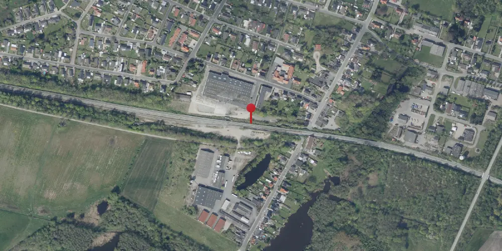 Historisk kort over Ullerslev Teknisk Station Historisk kort over Ullerslev Teknisk Station