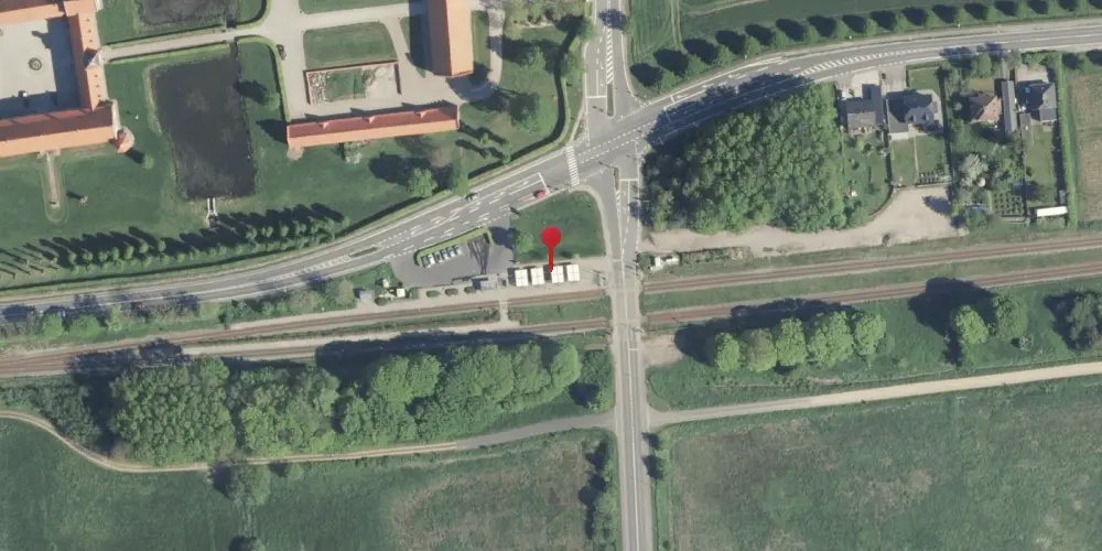 Historisk kort over Ulstrup Station [1870-1974]