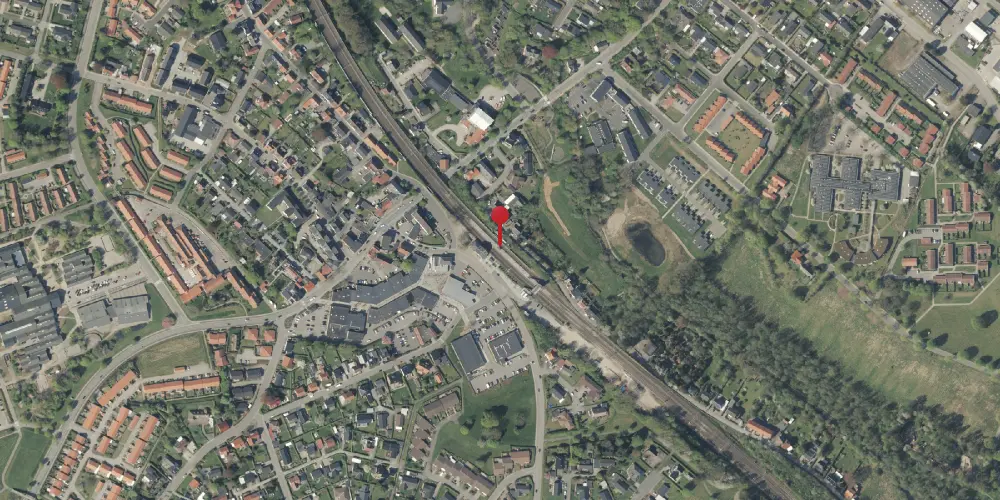 Historisk kort over Børkop Trinbræt