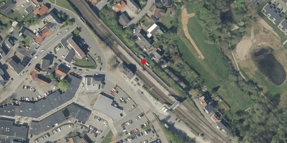 Historisk kort over Børkop Trinbræt