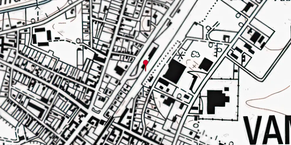 Historisk kort over Vamdrup Station [1866-1911]