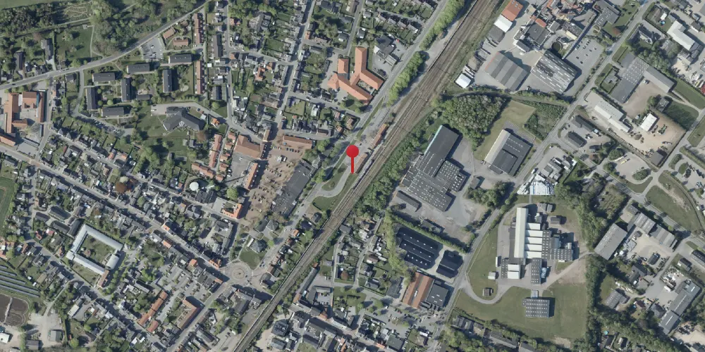 Historisk kort over Vamdrup Station [1866-1911]