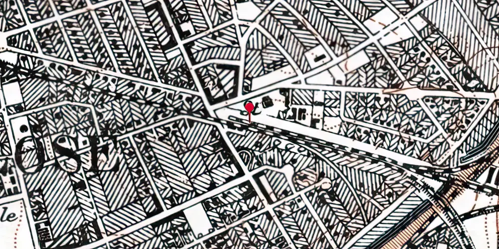 Historisk kort over Vanløse Station [1913-1941]