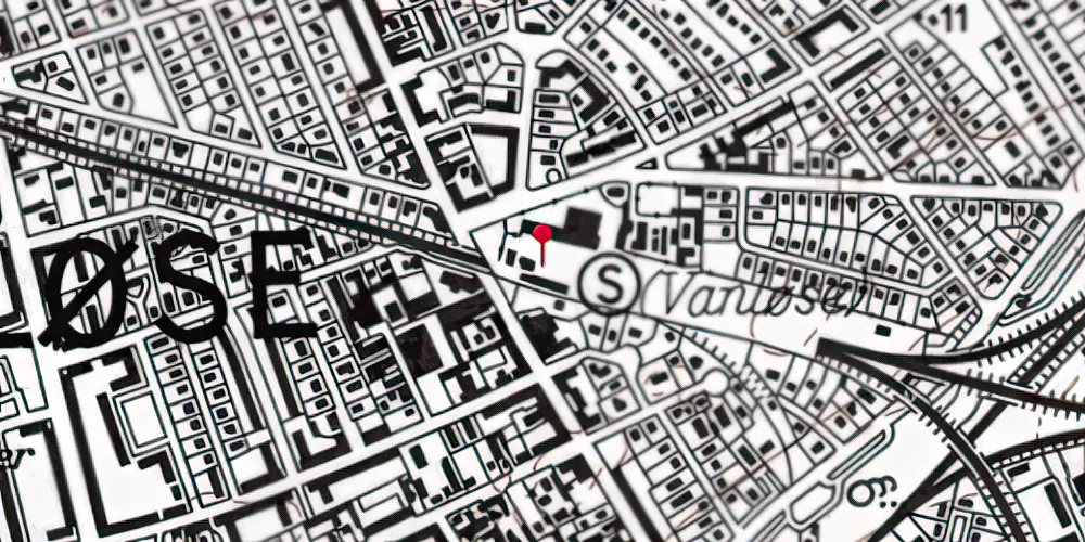 Historisk kort over Vanløse Station [1913-1941]