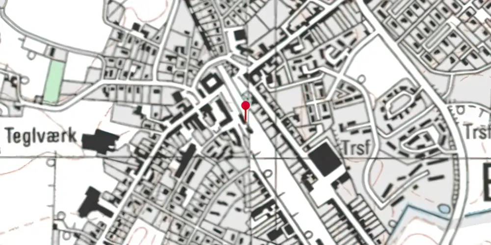 Historisk kort over Ejby Station