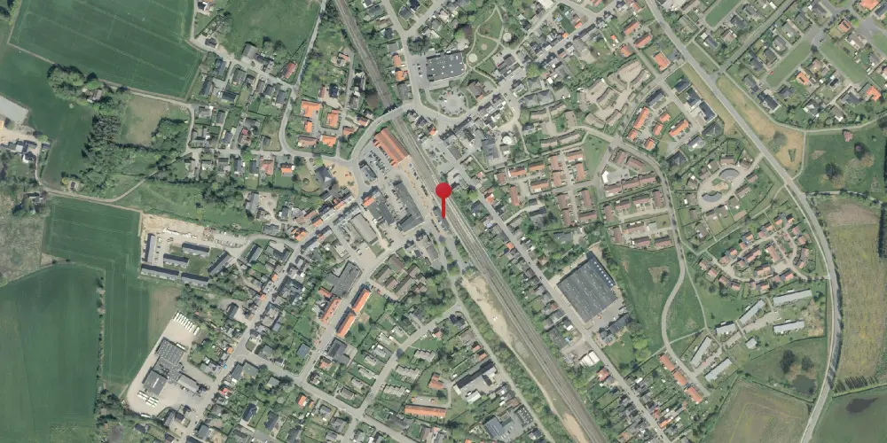 Historisk kort over Ejby Station