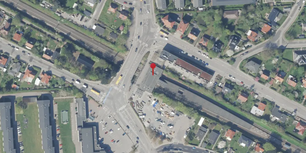 Historisk kort over Vangede Station [1968-1977]