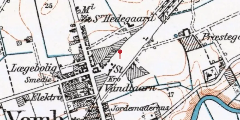 Historisk kort over Vemb Privatbanestation [1879-1902]