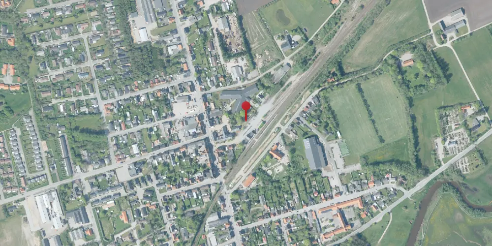 Historisk kort over Vemb Privatbanestation [1902-1959]