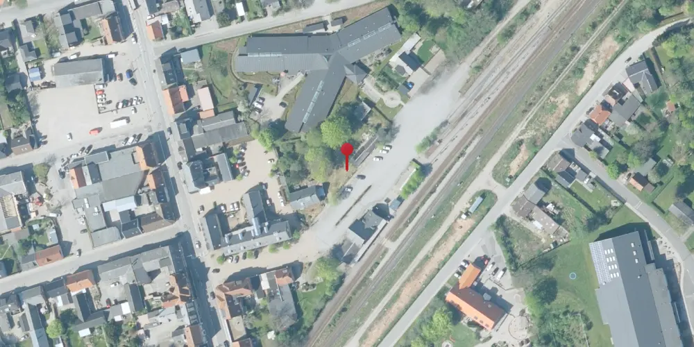 Historisk kort over Vemb Privatbanestation [1902-1959]